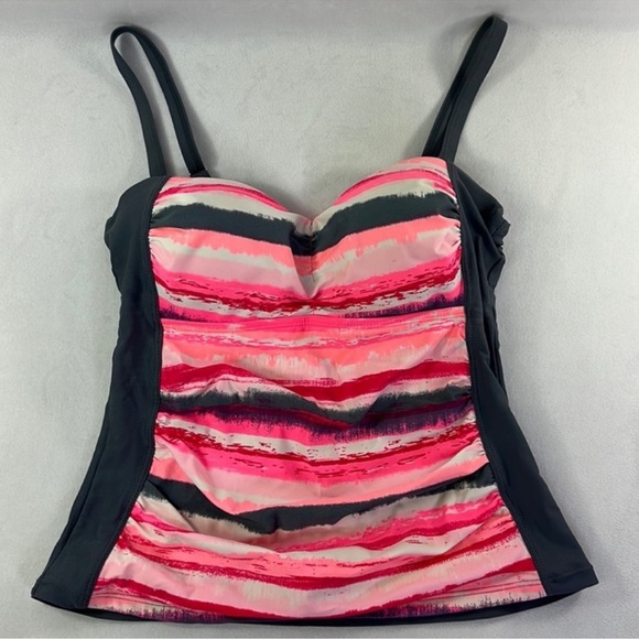 Free Country Other - Free Country Swimwear Adjustable Strap Tankini Swim Top Multiple Color